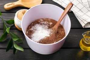 Какао-манник в глазури