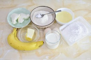 Торт «Молочная девочка» с бананами